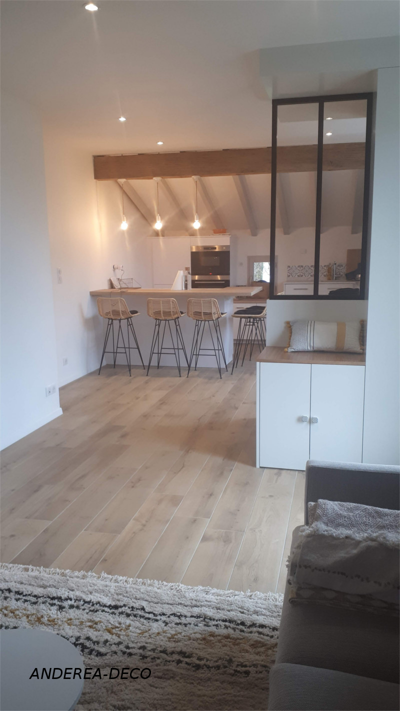 Aménagement d'espace et Décoration intérieure pour un nouvel appartement T2  à St Pée Sur Nivelle - Anderea déco - Marielle Granet